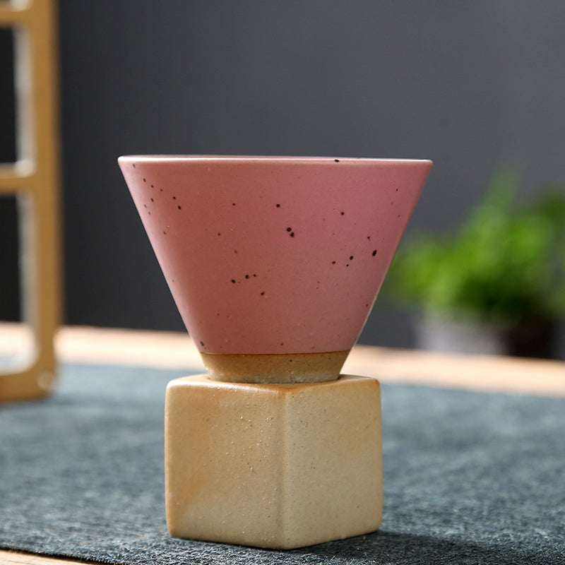 Stone Base Espresso Cup in Pink